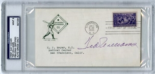 1939 Ted Williams Signed First Day Cover (PSA/DNA MINT 9)